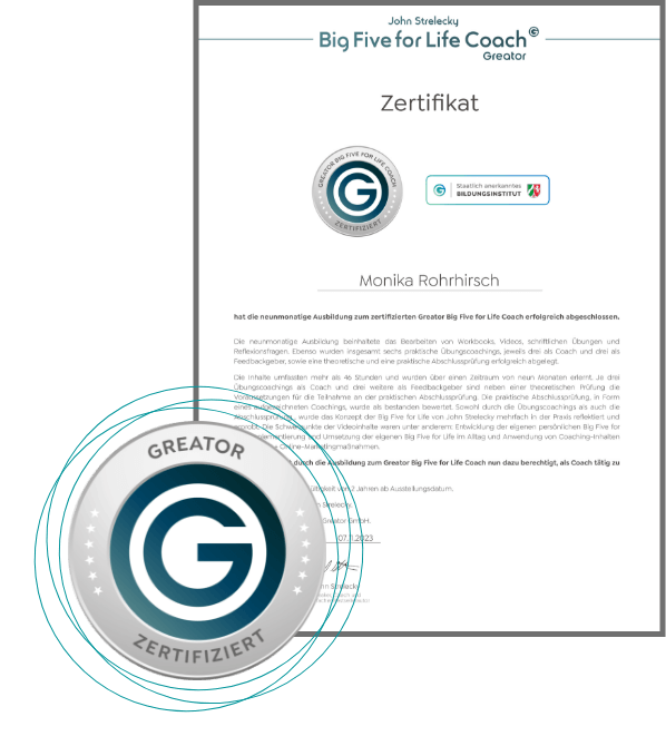 She's Coaching Greator Zertifikat